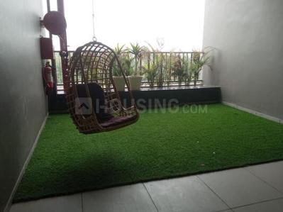 Balcony Image of 1380 Sq.ft 2 BHK Apartment / Flat for rent in Katha River View 77, Raysan Gandhinagar for Rs. 21000