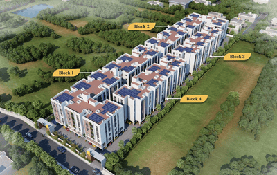 Image of 1257 Sq.ft 3 BHK Apartment / Flat for sale in DRA Beena Clover, Madambakkam, Chennai for Rs. 9743000