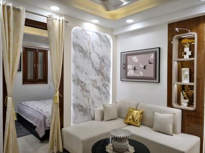Living Room Image of 600 Sq.ft 2 BHK Apartment / Flat for sale in Hans Builders Floor, Dwarka Mor New Delhi for Rs. 3800000