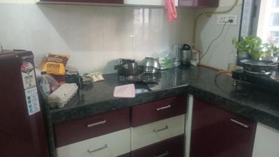 Kitchen Image of 650 Sq.ft 2 BHK Apartment / Flat for sale in Runwal Eirene, Thane West Thane for Rs. 10500000