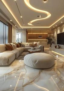 Hall Image of 3000 Sq.ft 2 BHK Apartment / Flat for rent in Adani Aster Neo, Shantigram Ahmedabad for Rs. 19000