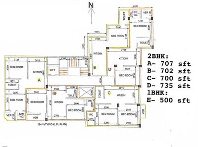 Image of 500 Sq.ft 1 BHK Apartment / Flat for sale in Harinavi, Kolkata for Rs. 1400000