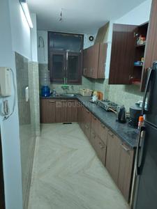 Kitchen Image of 550 Sq.ft 1 BHK Builder Floor for rent in Pitampura New Delhi for Rs. 17800