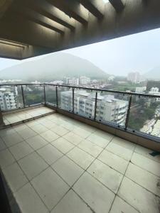Balcony Image of 1550 Sq.ft 3 BHK Penthouse for rent in Karda Hari Vishwa, Pathardi Phata Nashik for Rs. 25000