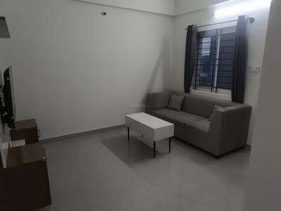 Living Room Image of 800 Sq.ft 1 BHK Apartment / Flat for rent in Nagavara Bengaluru for Rs. 26000
