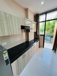 Kitchen Image of 750 Sq.ft 1 RK Independent House for rent in Tulip Monsella, Sector 53 Gurgaon for Rs. 24000