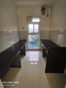 Kitchen Image of 700 Sq.ft 1 BHK Apartment / Flat for rent in Ashar Arize, Kalwa Thane for Rs. 27000
