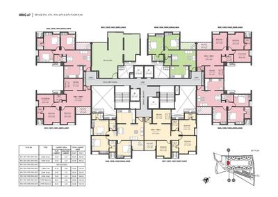 Image of 990 Sq.ft 2 BHK Apartment / Flat for sale in Gini Vivante, Kiwale, Pune for Rs. 7000000