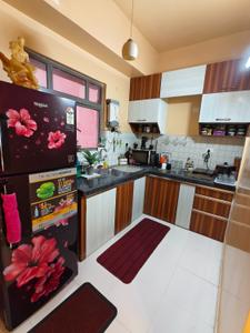 Kitchen Image of 1380 Sq.ft 3 BHK Apartment / Flat for sale in Siddha Happyville , Rajarhat Kolkata for Rs. 13000000