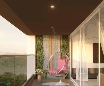 Balcony Image of 877 Sq.ft 2 BHK Apartment / Flat for sale in Evolvus, Kharadi Pune for Rs. 8000000