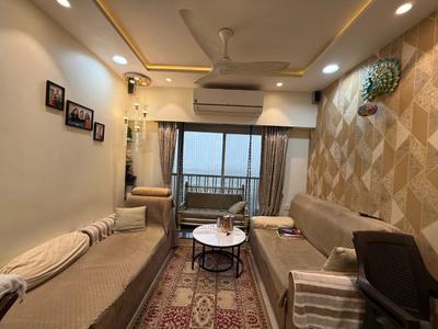 Living Room Image of 600 Sq.ft 1 BHK Apartment / Flat for rent in Kasarvadavali Thane for Rs. 32000