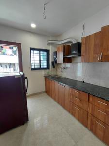 Kitchen Image of 540 Sq.ft 1 BHK Builder Floor for rent in Aman Elite, Mahalakshmi Nagar Indore for Rs. 18999