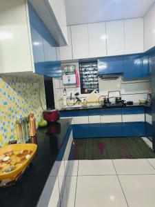 Kitchen Image of 1550 Sq.ft 3 BHK Apartment / Flat for rent in Vadsar Vadodara for Rs. 25000