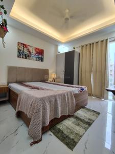 Bedroom Image of 500 Sq.ft 1 BHK Builder Floor for rent in Sector 57 Gurgaon for Rs. 35000