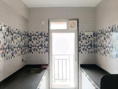 Kitchen Image of 450 Sq.ft 1 BHK Apartment / Flat for rent in Raunak Bliss, Kasarvadavali Thane for Rs. 27000
