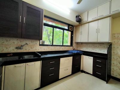 Kitchen Image of 700 Sq.ft 1 BHK Apartment / Flat for rent in Priyadarshini Apartment, Airoli Navi Mumbai for Rs. 28000