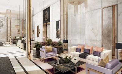 Living Room Image of 1450 Sq.ft 3 BHK Apartment / Flat for sale in Piramal Mahalaxmi North Tower 3, Worli Mumbai for Rs. 104600000