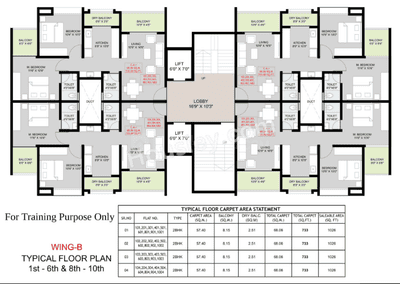 Image of 1367 Sq.ft 2 BHK Apartment / Flat for sale in NP Meridian Square, Tathawade, Pune for Rs. 10100000