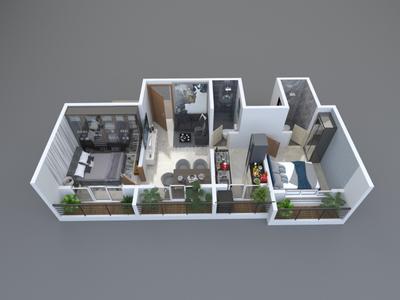 Image of 550 Sq.ft 1 BHK Apartment / Flat for sale in Mountain Greens, Kalyan East, Kalyan for Rs. 3099000