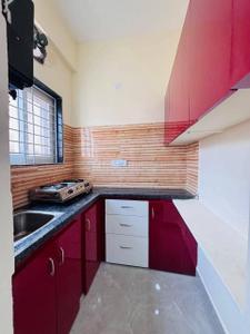Kitchen Image of 650 Sq.ft 1 BHK Apartment / Flat for rent in Kondapur Hyderabad for Rs. 25000
