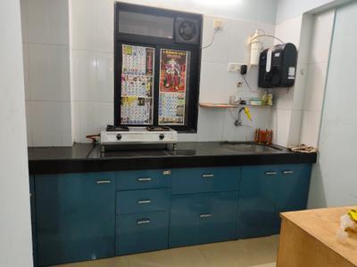Kitchen Image of 700 Sq.ft 1 BHK Apartment / Flat for rent in Raunak City, Kalyan West Kalyan for Rs. 15500