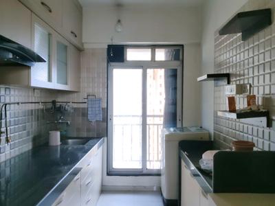 Kitchen Image of 910 Sq.ft 2 BHK Apartment / Flat for rent in Kasarvadavali Thane for Rs. 23000