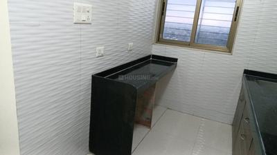 Kitchen Image of 650 Sq.ft 1 BHK Apartment / Flat for rent in Vishesh Balaji Symphony, Shilottar Raichur Navi Mumbai for Rs. 17500