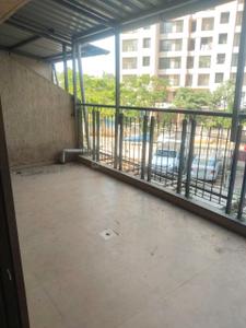 Balcony Image of 600 Sq.ft 1 BHK Apartment / Flat for rent in Shilphata Thane for Rs. 14000