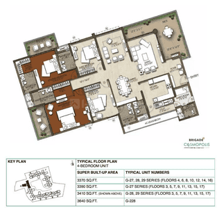 Image of 4120 Sq.ft 4 BHK Apartment / Flat for sale in Whitefield, Bengaluru for Rs. 45000000