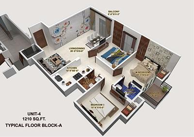 Image of 880 Sq.ft 2 BHK Apartment / Flat for sale in Hatigaon, Guwahati for Rs. 5100000