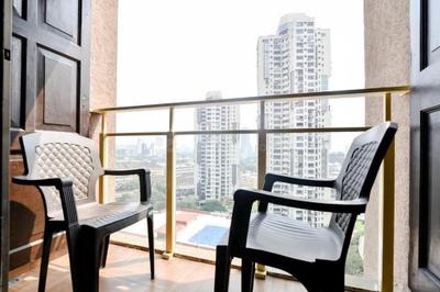 Hall Image of 715 Sq.ft 1 BHK Apartment / Flat for rent in Neumec Elegance, Lower Parel Mumbai for Rs. 100000