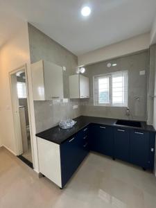 Kitchen Image of 450 Sq.ft 1 RK Penthouse for rent in Murugeshpalya Bengaluru for Rs. 25000