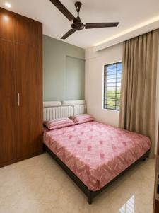 Bedroom Image of 650 Sq.ft 1 BHK Apartment / Flat for rent in Thanisandra Bengaluru for Rs. 25000