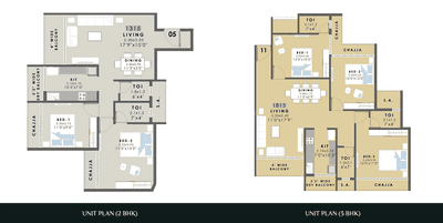 Image of 1450 Sq.ft 3 BHK Apartment / Flat for sale in Today Satyam Heaven, Kamothe, Navi Mumbai for Rs. 18000000
