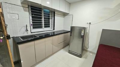 Kitchen Image of 500 Sq.ft 1 RK Apartment / Flat for rent in Madhapur Hyderabad for Rs. 29000
