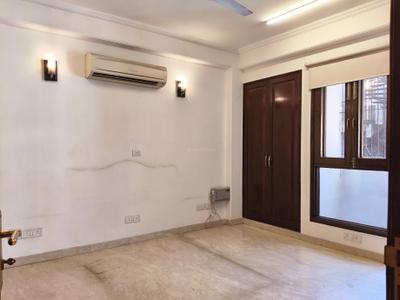 Bedroom Image of 2000 Sq.ft 3 BHK Builder Floor for rent in Soami Nagar New Delhi for Rs. 125000
