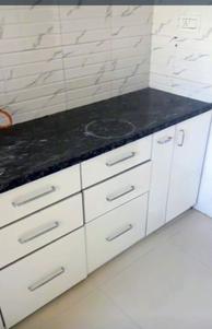 Kitchen Image of 493 Sq.ft 2 BHK Apartment / Flat for sale in Sai Heer Villa, Nana Mava Rajkot for Rs. 3000000