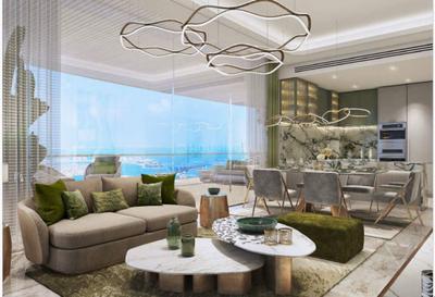 Hall Image of 818 Sq.ft 1 BHK Apartment / Flat for sale in Damac Bay s Edge by Damac Properties, Dubai Harbour Dubai for Rs. 88400000