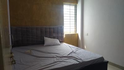 Bedroom Image of 600 Sq.ft 1 BHK Builder Floor for rent in Mahalakshmi Nagar Indore for Rs. 15000