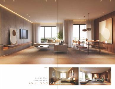 Image of 1850 Sq.ft 3 BHK Apartment / Flat for sale in South Bopal, Ahmedabad for Rs. 8475000