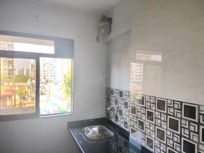 Kitchen Image of 430 Sq.ft 1 BHK Apartment / Flat for rent in Raunak Heights, Kasarvadavali Thane for Rs. 18200
