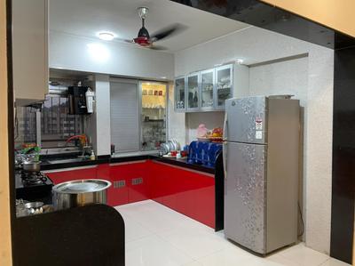Kitchen Image of 1360 Sq.ft 3 BHK Apartment / Flat for rent in Vijay Vilas Tauras Co-op Hsg Society, Hiranandani Estate Thane for Rs. 62000
