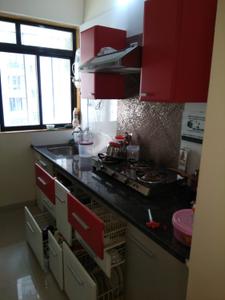 Kitchen Image of 525 Sq.ft 1 BHK Apartment / Flat for rent in Thane West Thane for Rs. 22000
