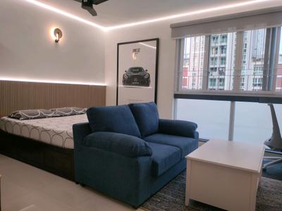 Bedroom Image of 560 Sq.ft 1 RK Apartment / Flat for rent in Brigade Cornerstone Utopia, Halasahalli Bengaluru for Rs. 40000