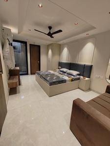 Bedroom Image of 700 Sq.ft 1 BHK Builder Floor for rent in Sector 56 Gurgaon for Rs. 29000