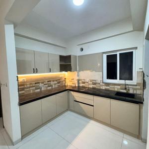 Kitchen Image of 760 Sq.ft 1 BHK Apartment / Flat for rent in Adarsh Greens, Kogilu Bengaluru for Rs. 25000