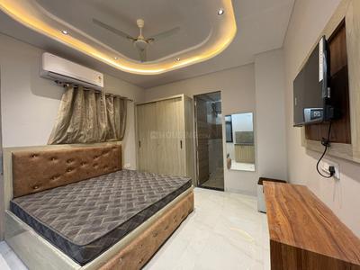 Bedroom Image of 450 Sq.ft 1 RK Builder Floor for rent in Raja Park Jaipur for Rs. 18000