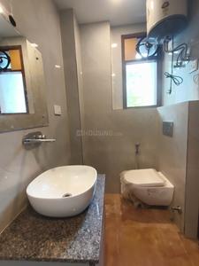 Bathroom Image of 810 Sq.ft 2 BHK Builder Floor for rent in Khirki Extension New Delhi for Rs. 25000