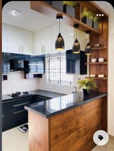 Kitchen Image of 1250 Sq.ft 2.5 BHK Apartment / Flat for rent in Pantheeramkavu Kozhikode for Rs. 45000