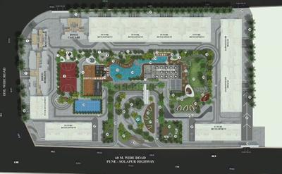 Image of 884 Sq.ft 2 BHK Apartment / Flat for sale in Dosti Greenscapes, Hadapsar, Pune for Rs. 11000000